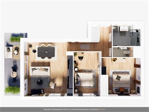 t3 à la vente -   25400  EXINCOURT, surface 65 m2 vente t3 - UBI455343299